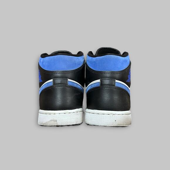 Air Jordan 1 Mid Black Royal Blue White Men’s Shoes Size 9.5